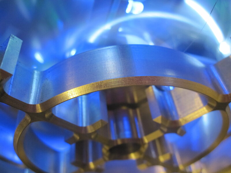 Close-up of mechanical gears