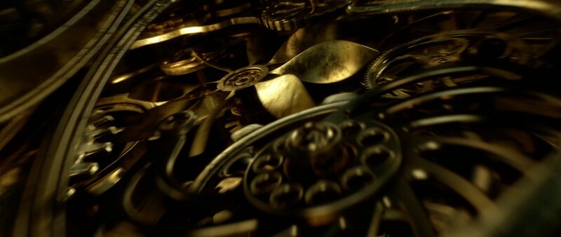 Close-up of Mechanical Gears — Gold