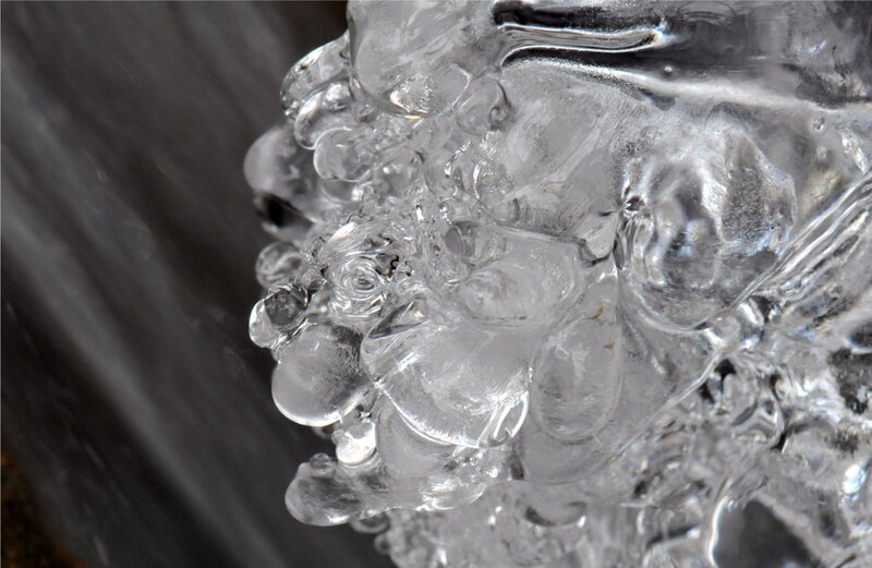 Close-up of melting ice