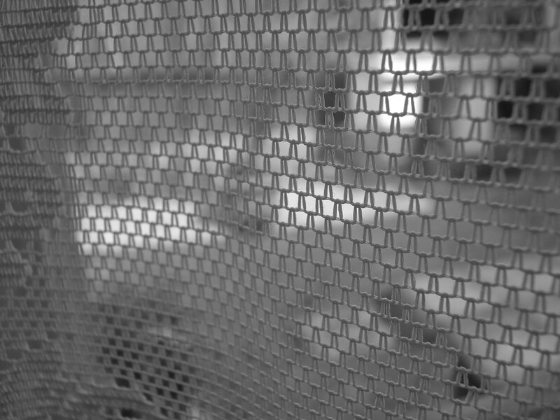 close-up of mesh fabric
