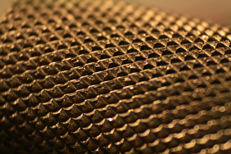 close-up of metal mesh texture