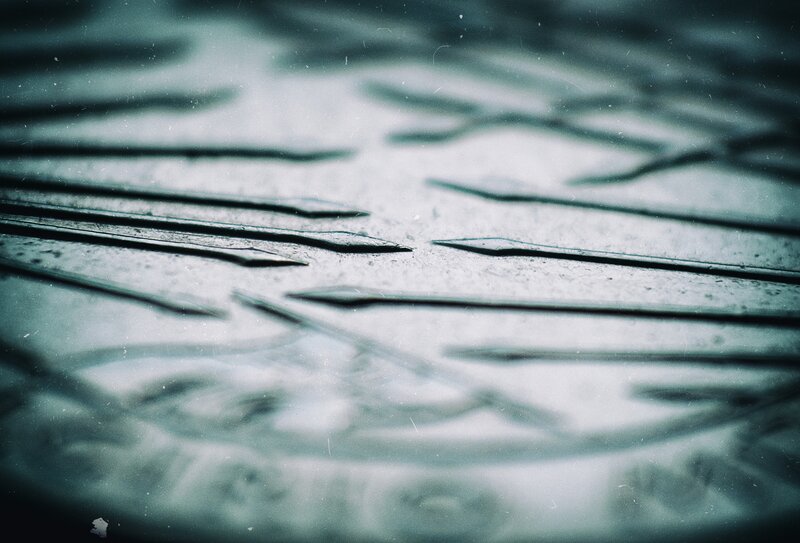 Close-up of Metal Surface — Gray