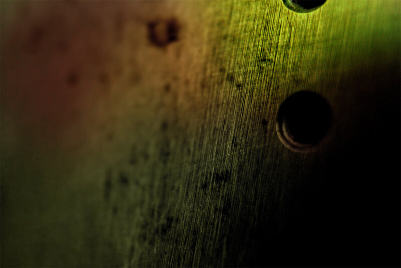 close-up of metal surface