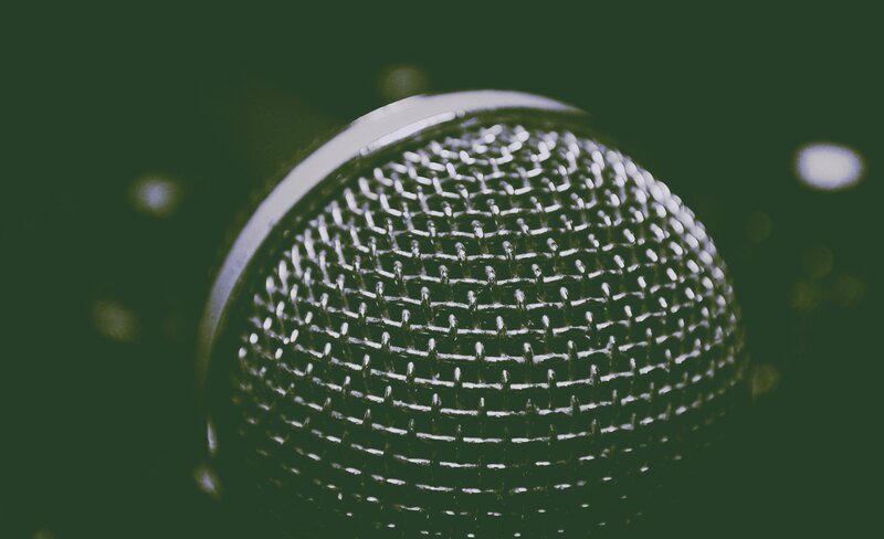 Close-up of Microphone Grille