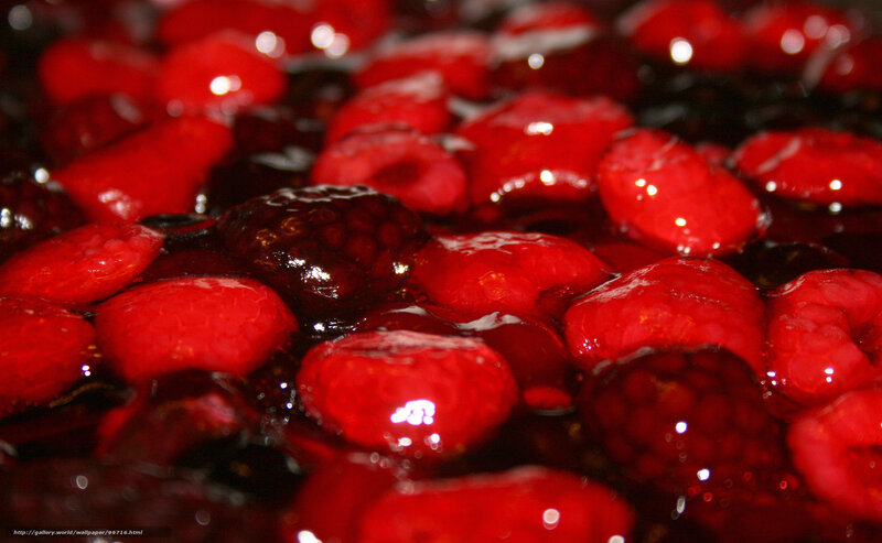 Close-up of Mixed Berries — Red