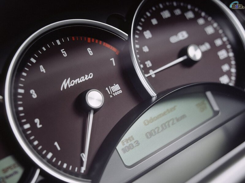 Close-up of Monaro dashboard