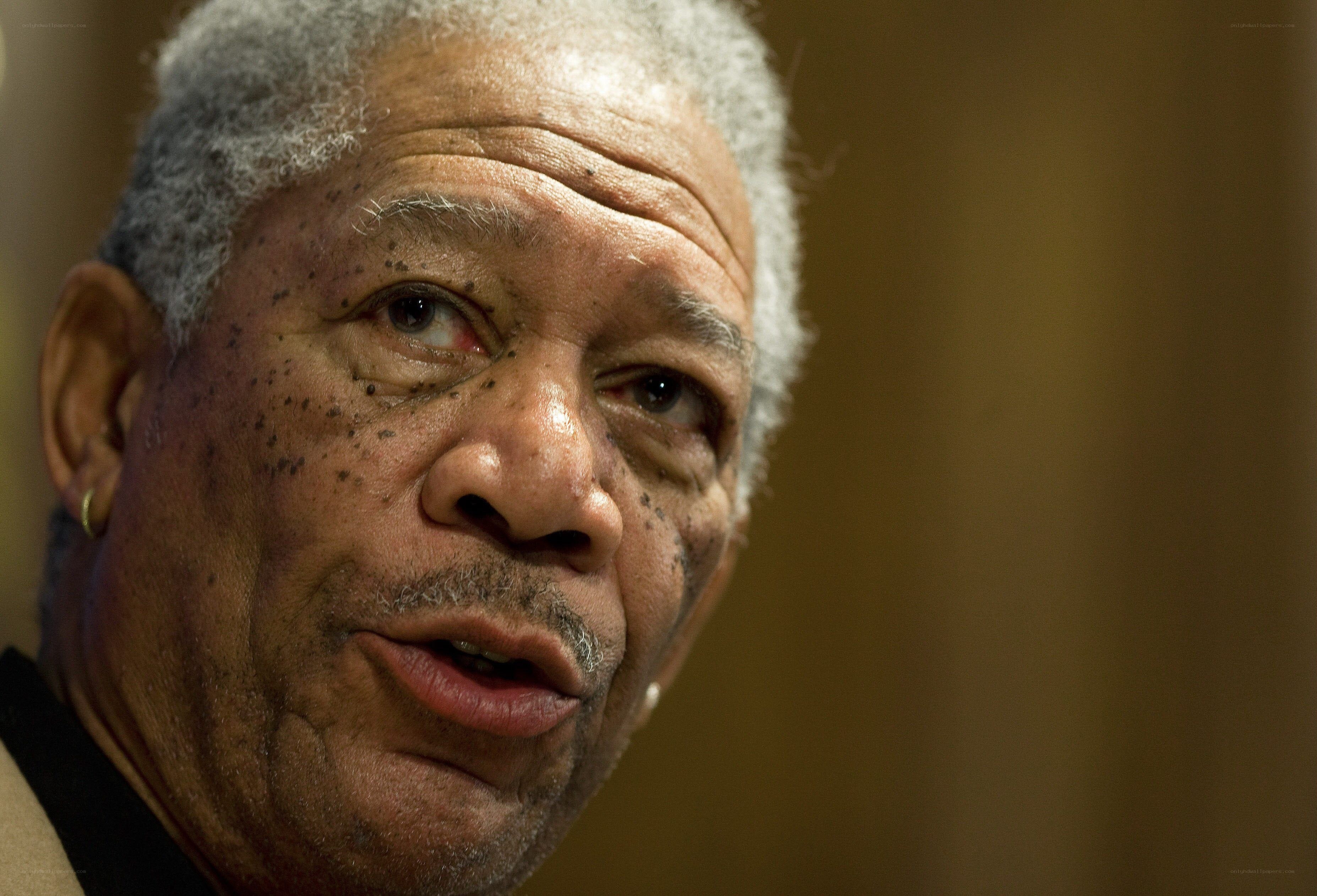 close-up of morgan freeman