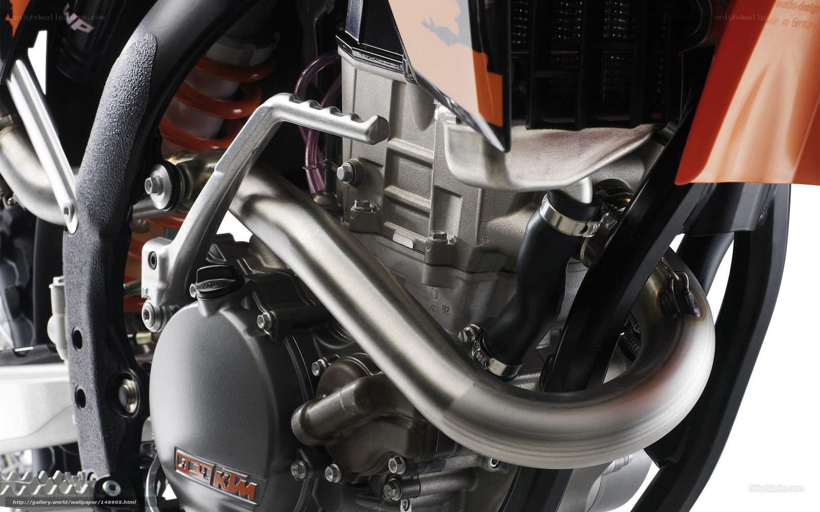 close-up of motorcycle engine