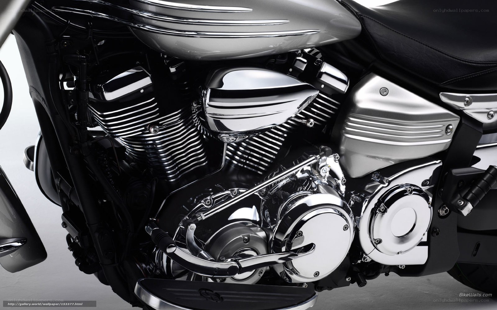 close-up of motorcycle engine