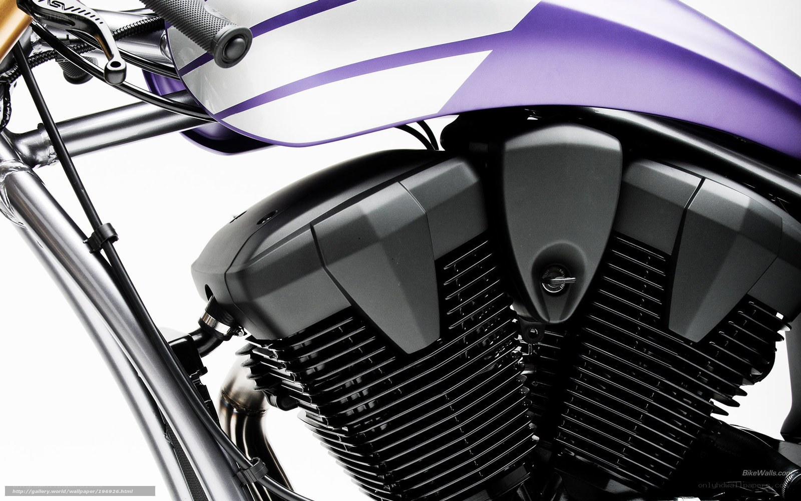 close-up of motorcycle engine