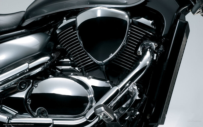 Close-up of Motorcycle Engine — Black, Dramatic