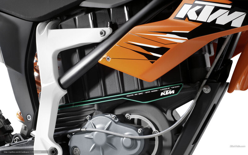 Close-up of Motorcycle Engine — Orange