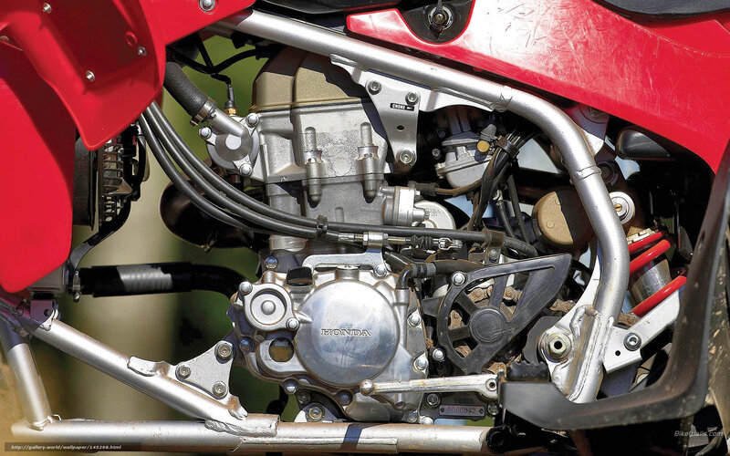 Close-up of Motorcycle Engine — Red, Mechanical