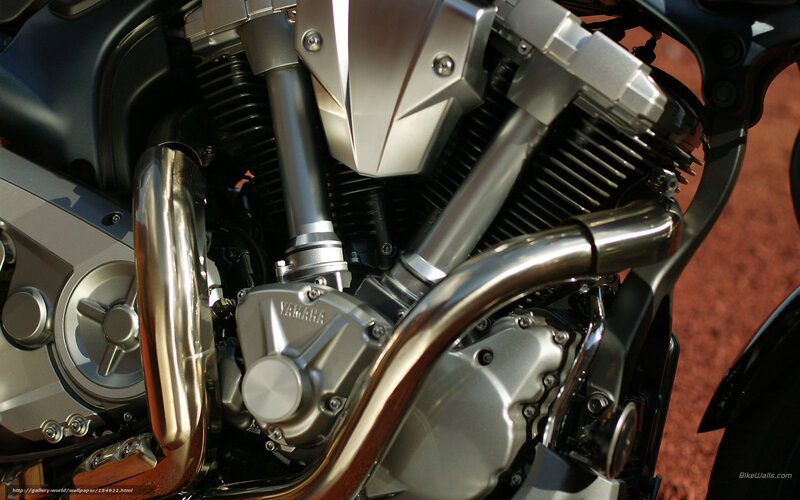Close-up of Motorcycle Engine — Silver, Mechanical, Photograph
