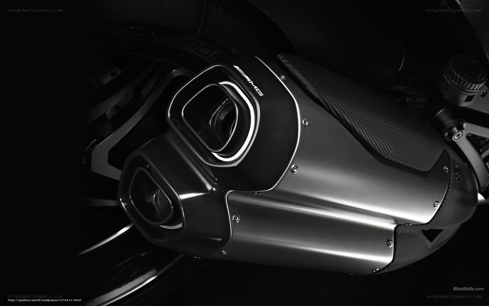 close-up of motorcycle exhaust