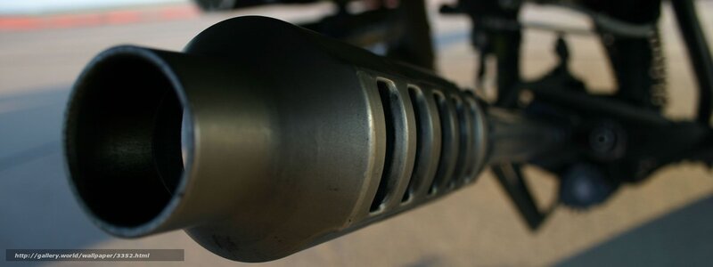 close-up of motorcycle exhaust