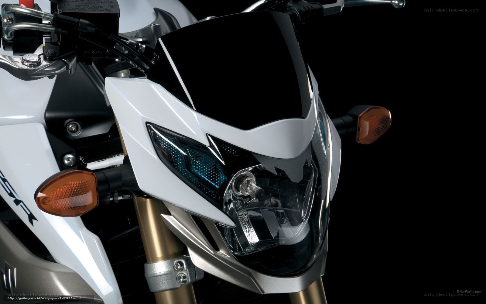 close-up of motorcycle front