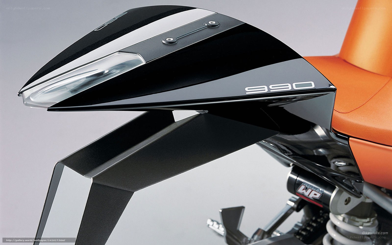 Close-up of motorcycle front