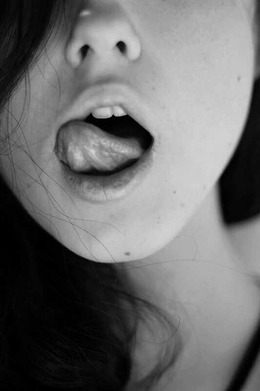 close-up of mouth and tongue