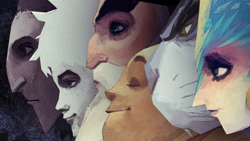 Close-up of Multiple Faces