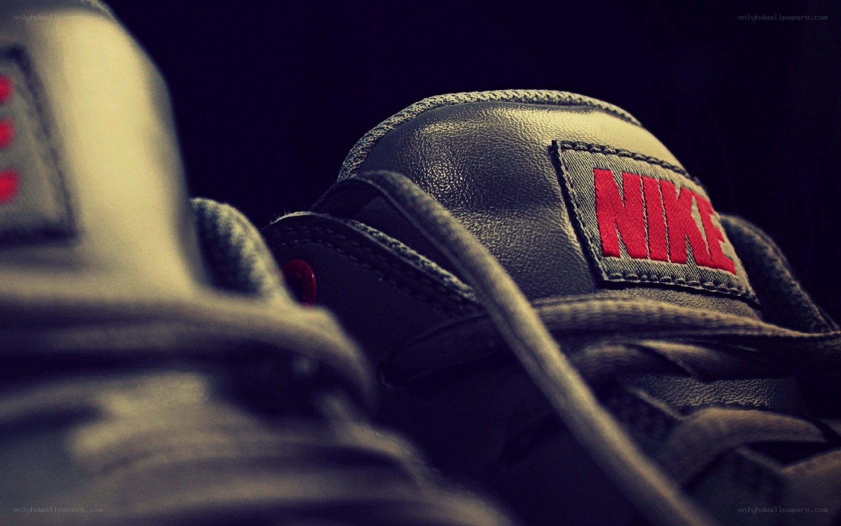 close-up of nike sneakers