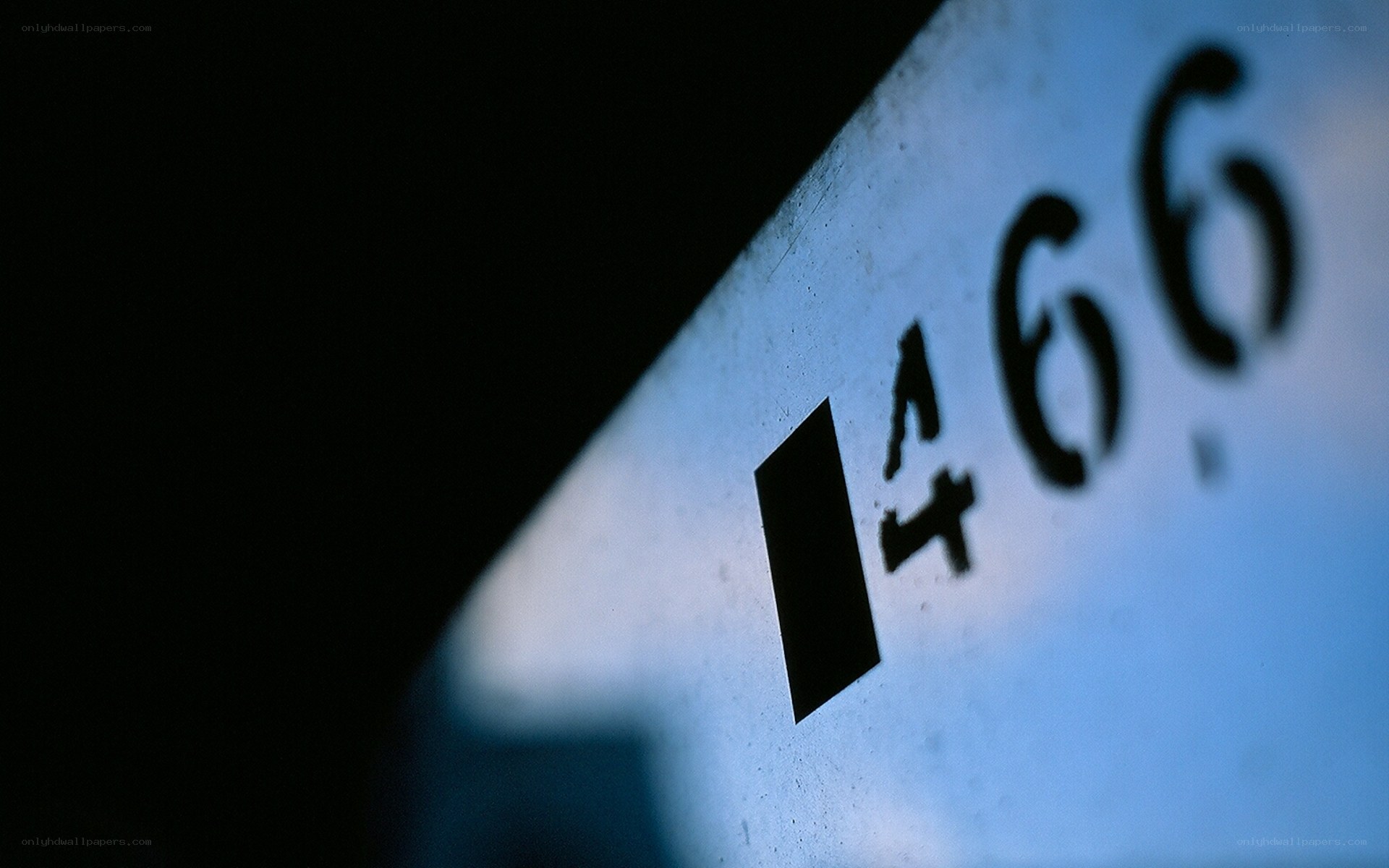 close-up of number 466