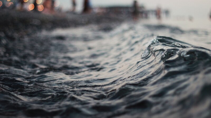 close-up of ocean wave