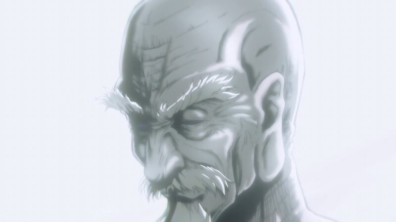 Close-up of Old Man's Face — Gray