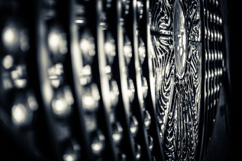 close-up of ornate metalwork