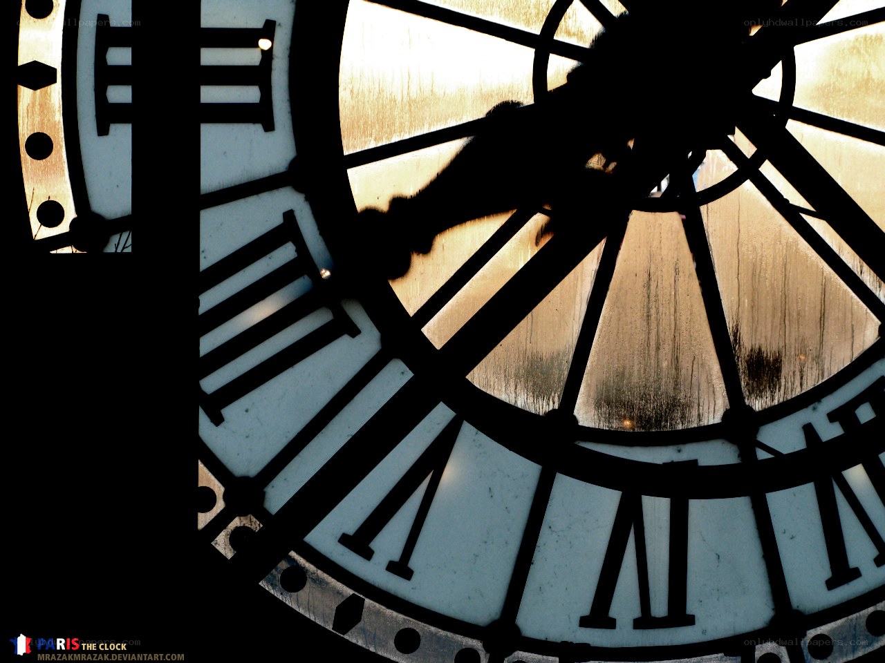 Close-up of Paris clock