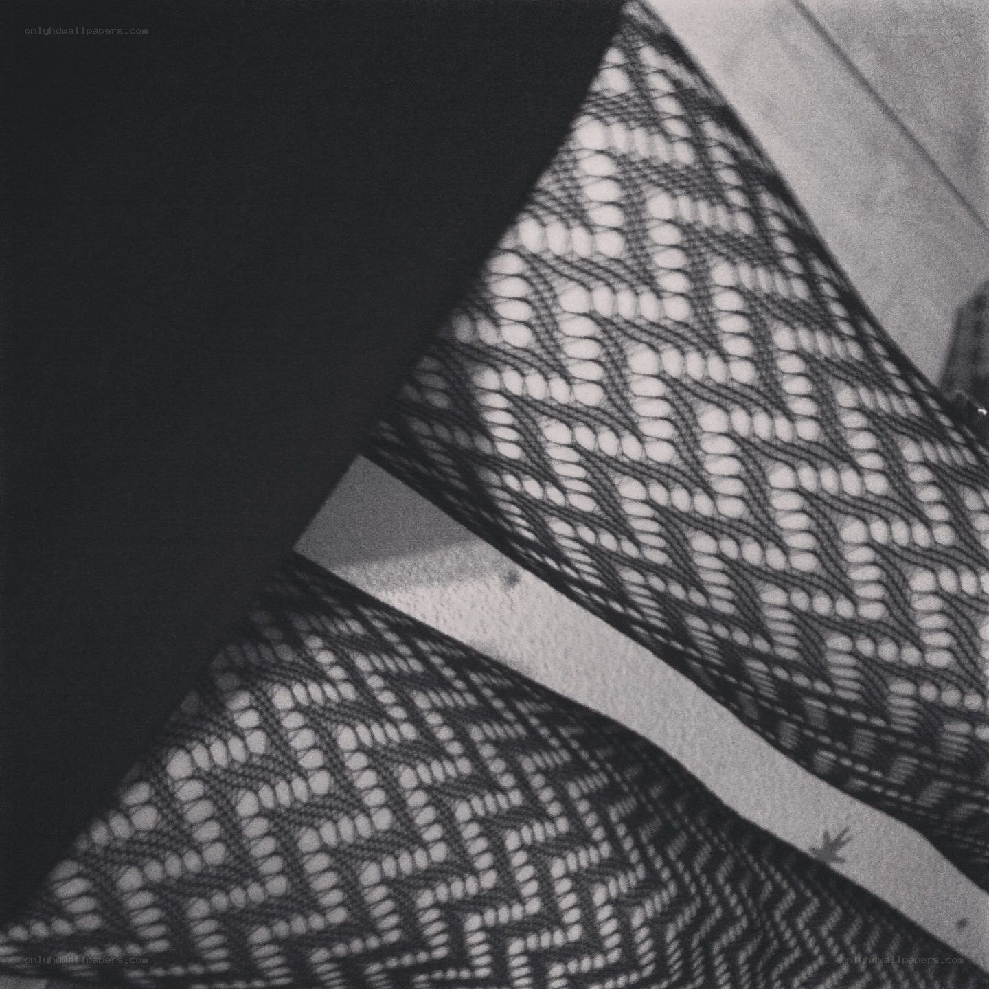 close-up of patterned tights