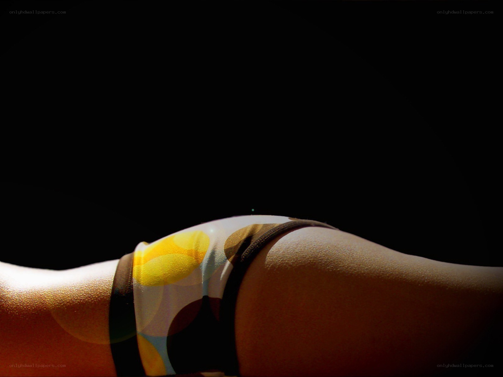 close-up of patterned underwear