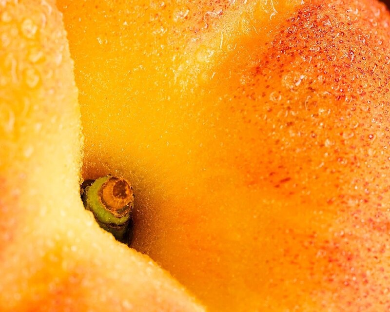 Close-up of Peach Surface