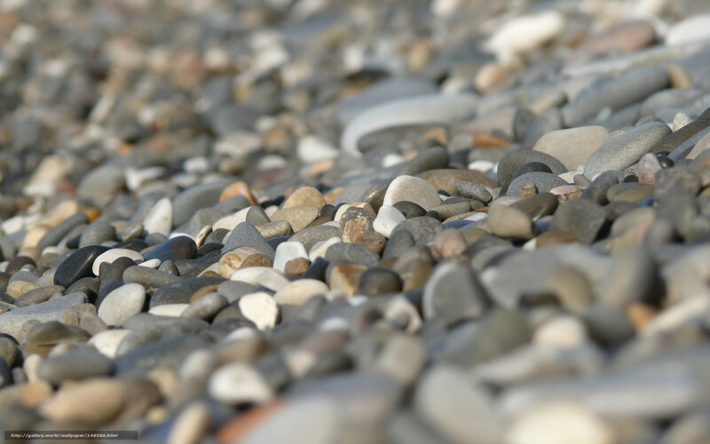 Close-up of pebbles on a beach