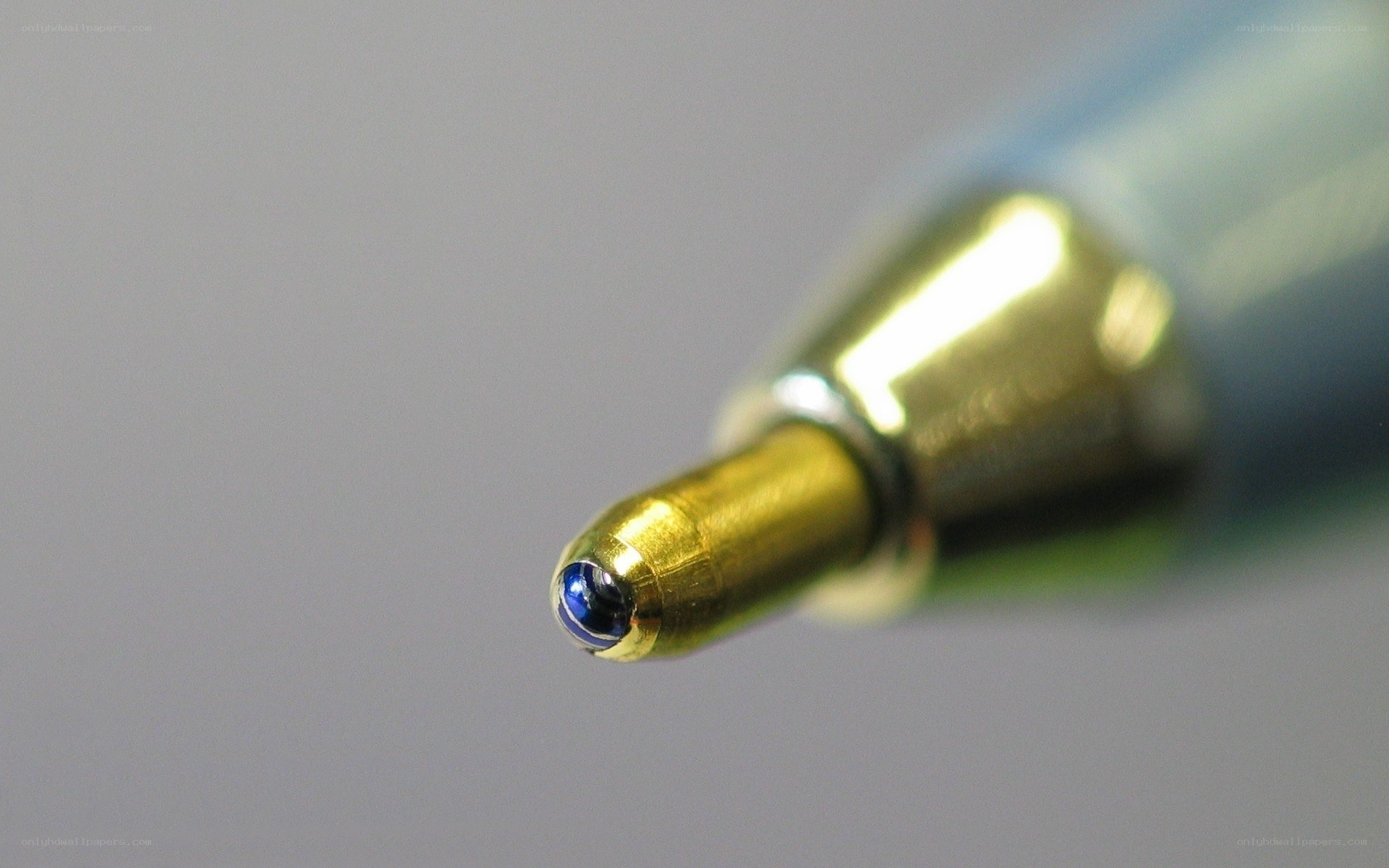 close-up of pen tip