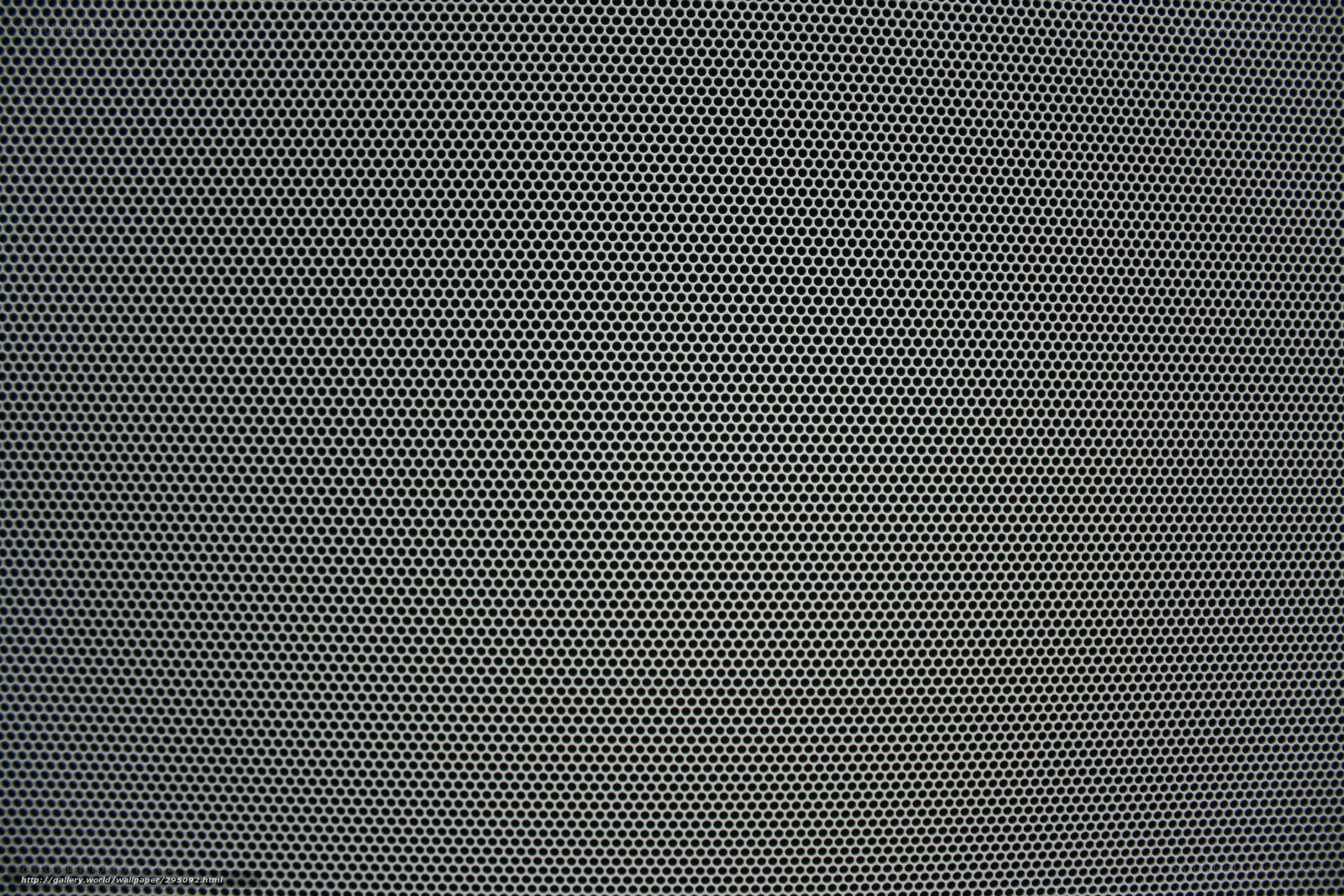 close-up of perforated metal