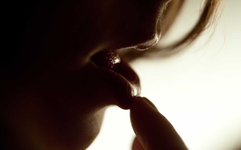 close-up of person eating