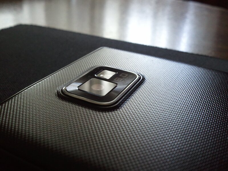 close-up of phone camera module