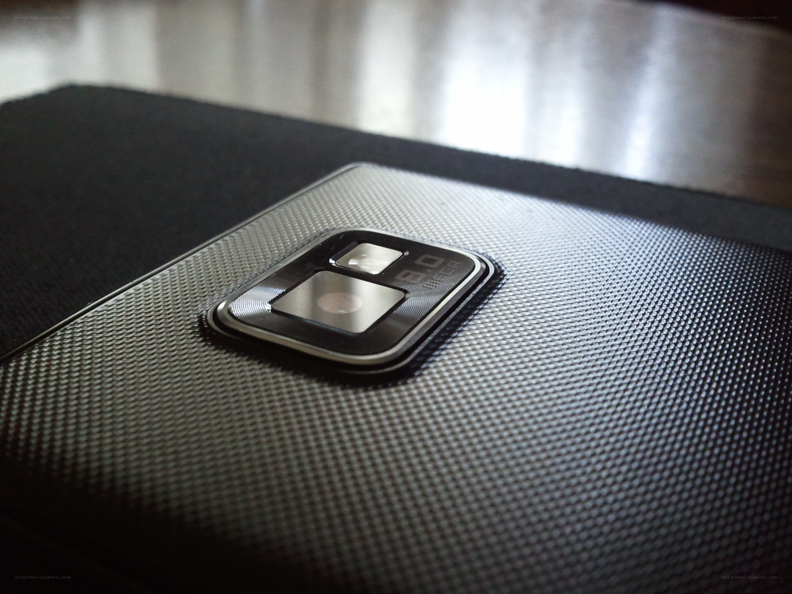 close-up of phone camera module