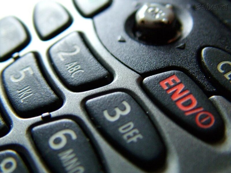 close-up of phone keypad