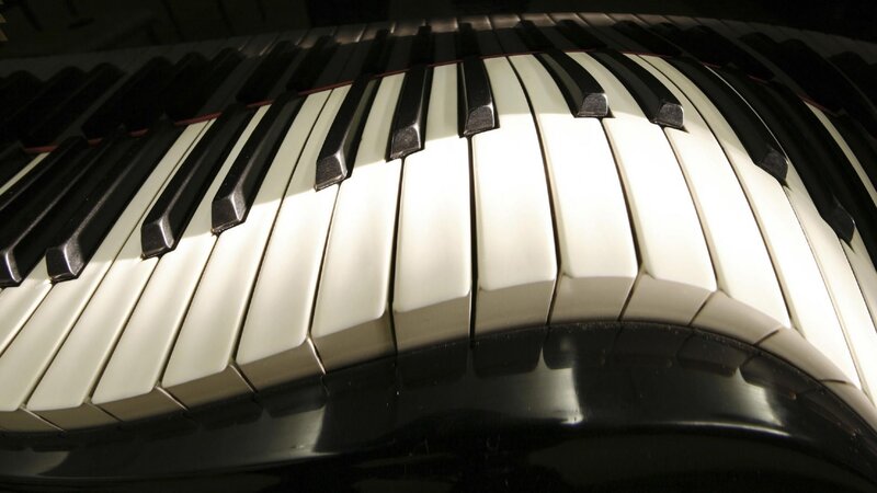 Close-up of piano keys