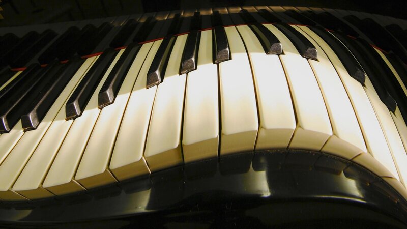 Close-up of piano keys