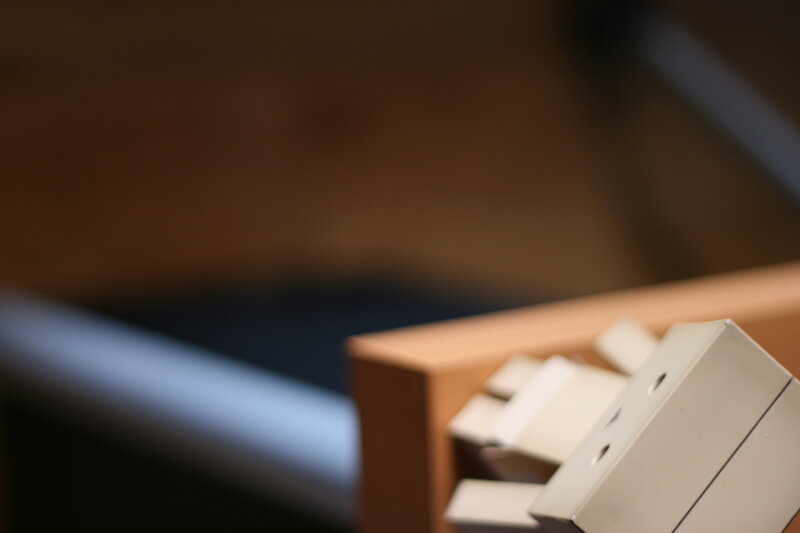 Close-up of Piano Keys — Brown, Calm, Photograph