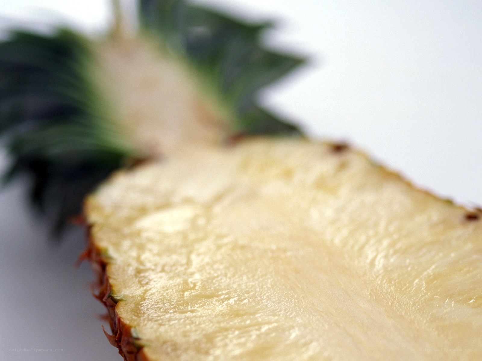 close-up of pineapple slice