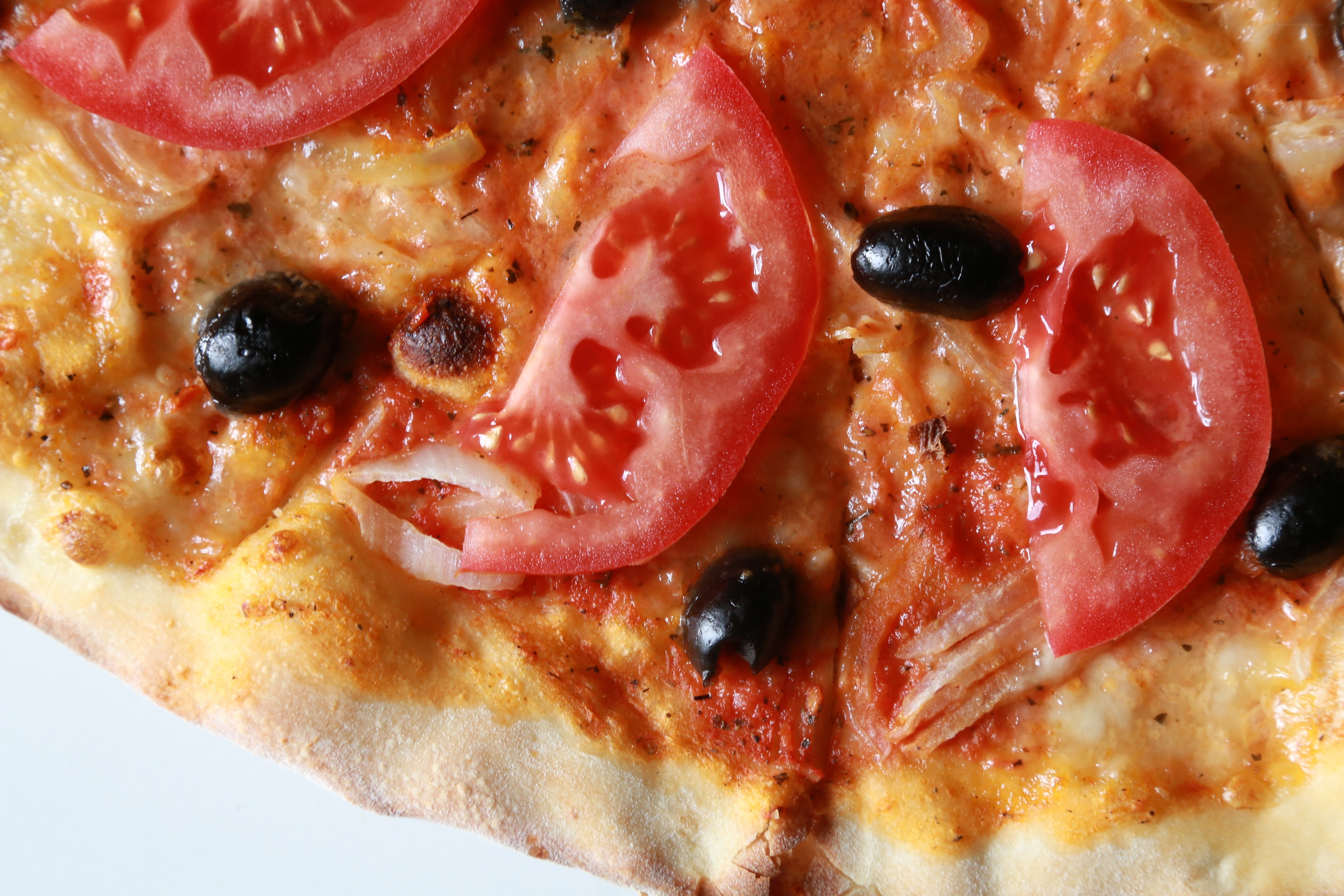 close-up of pizza slice