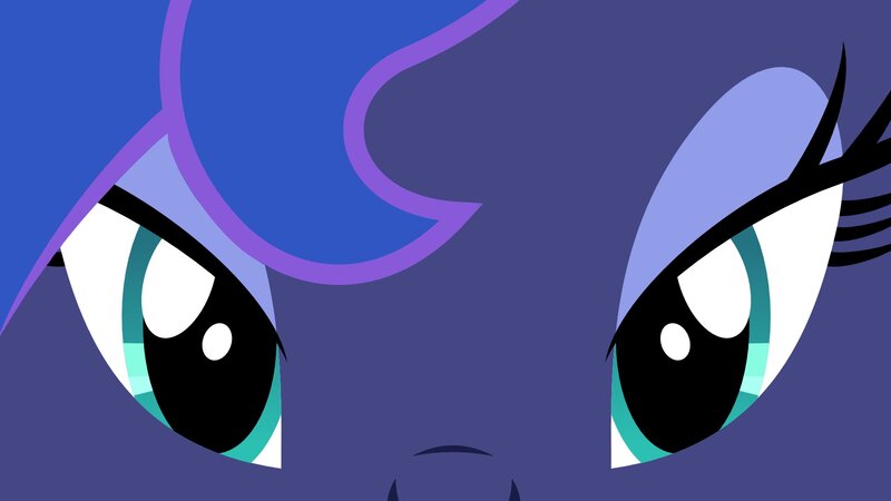 Close-up of Pony Eyes — Blue