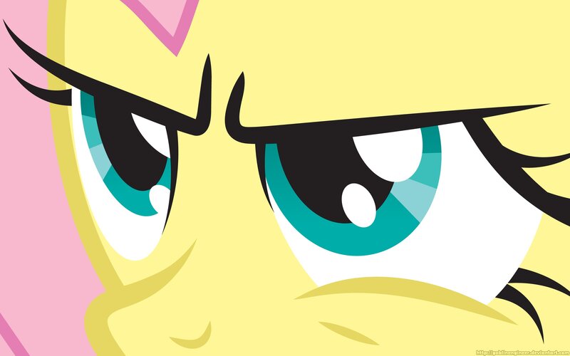 Close-up of Pony Eyes — Yellow, Intense