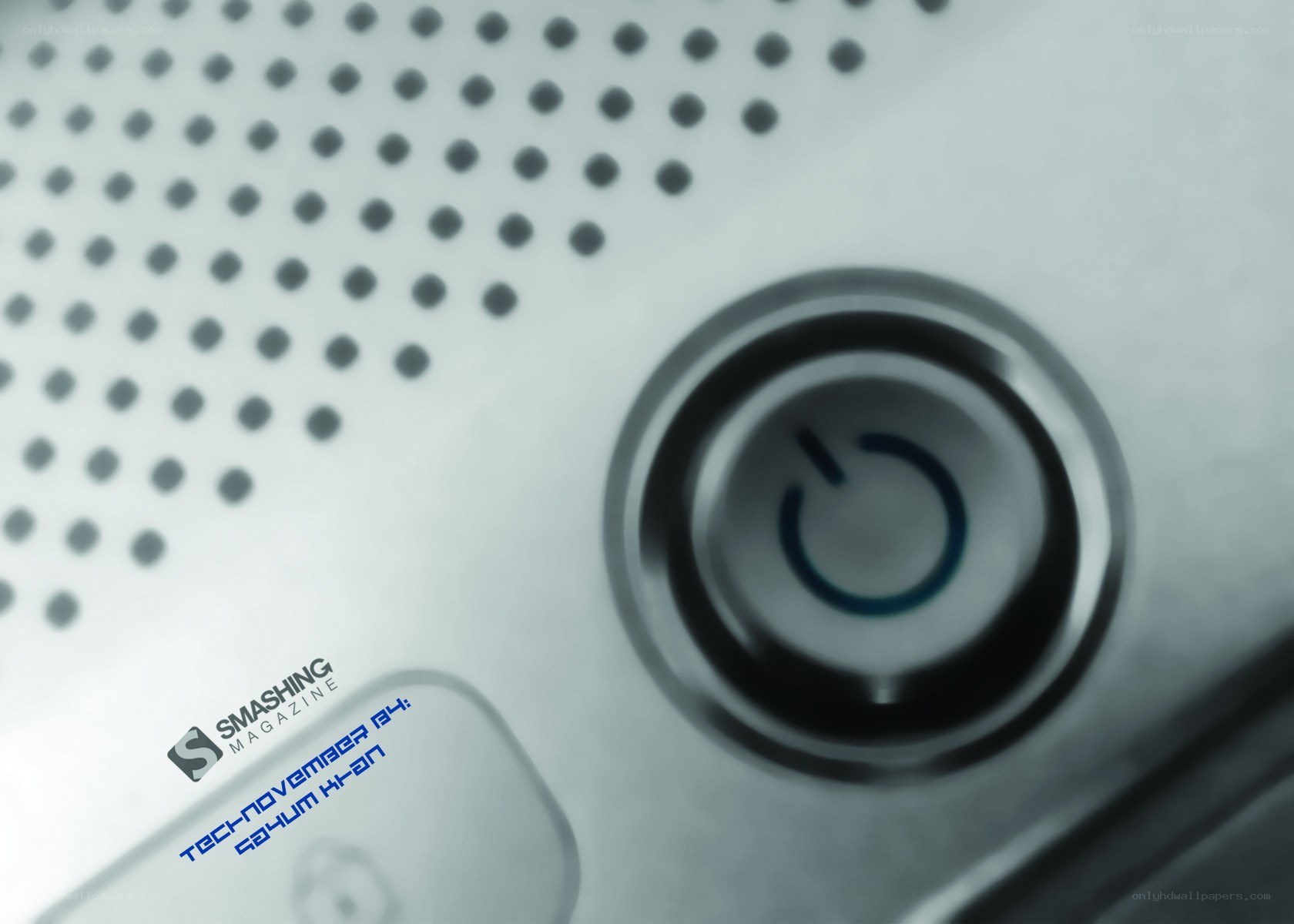 Close-up of power button