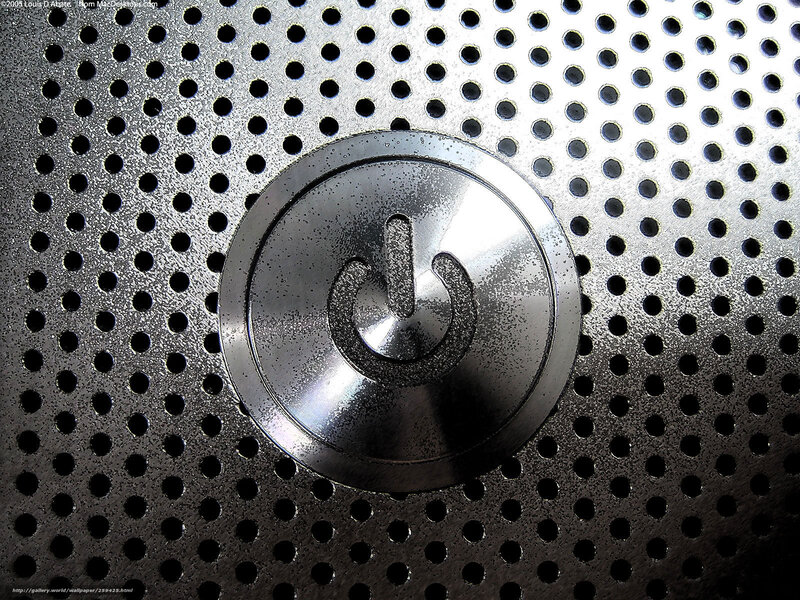 Close-up of power button