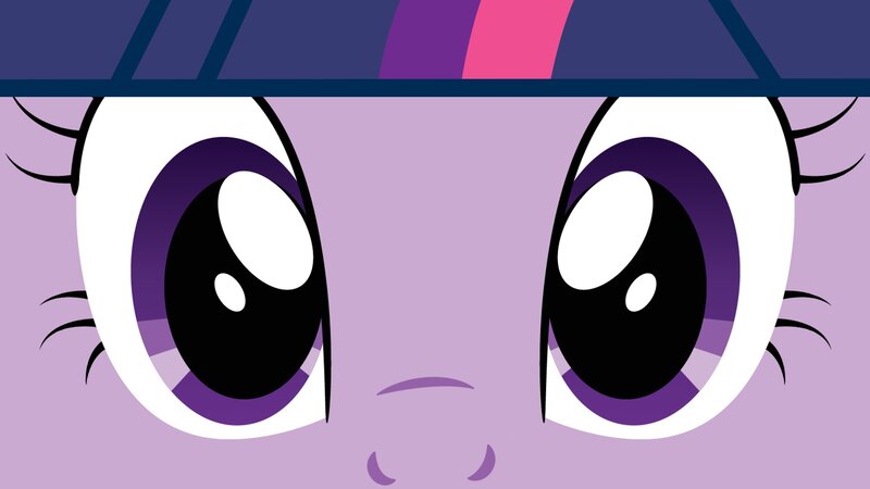 Close-up of Purple Eyes — Innocent